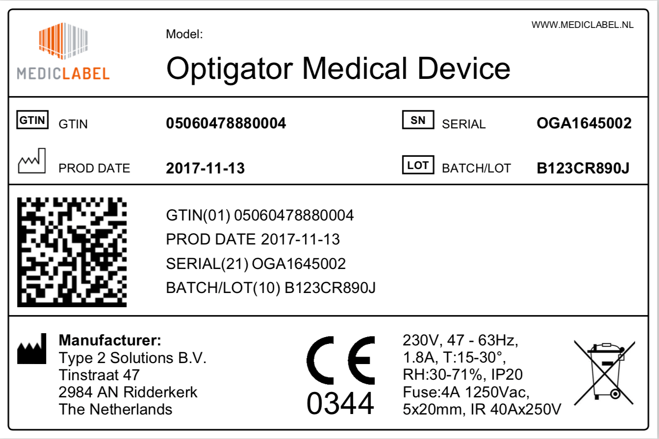 - Mediclabel